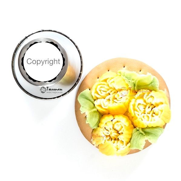 Насадка Малазийский Цветок №210 Английская Роза | XL размер (Russian Flower Nozzle # 210 Marigold | XL size | By Tulip Workshop) Насадка Малазийский Цветок №210 Английская Роза | XL размер (Russian Flower Nozzle # 210 Marigold | XL size | By Tulip Workshop)