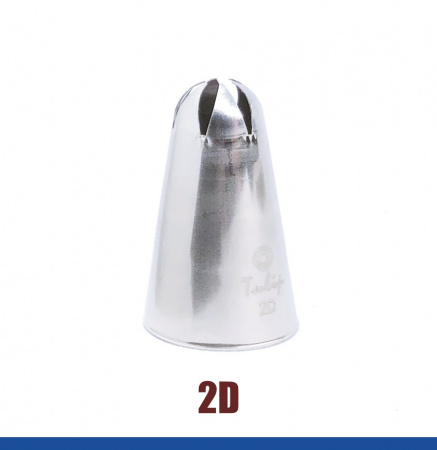 Кондитерская насадка 2D (852) Tulip™ закрытая звезда, 6 лучей, Ø 4-14 мм, Korea Кондитерская насадка 2D (852) Tulip™ закрытая звезда, 6 лучей, Ø 4-14 мм, Korea