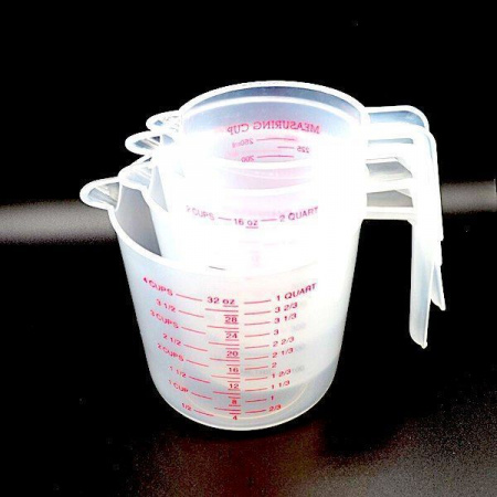 Мерная Кружка кондитерская пластик ПВХ | 0,25; 0,5; 1 л. Мерная Кружка кондитерская пластик ПВХ | 0,25; 0,5; 1 л.