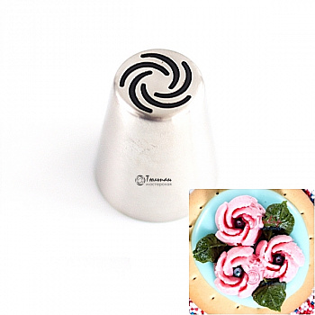 Насадка Бутон Малазийской Розы №17 пять лепестков | L размер (Russian Flower Bud Nozzle #17 Garden Rose | L size | by Tulip Workshop) Насадка Бутон Малазийской Розы №17 пять лепестков | L размер (Russian Flower Bud Nozzle #17 Garden Rose | L size | by Tulip Workshop)