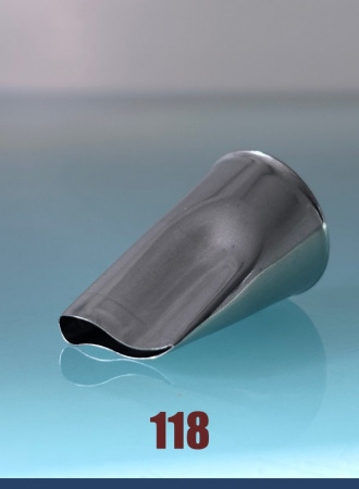 Кондитерская насадка 118 Tulip, Корея, прорезь 17 мм лепесток 2-й изогнутый Кондитерская насадка 118 Tulip, Корея, прорезь 17 мм лепесток 2-й изогнутый