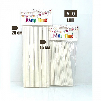 Палочки (цельные) для карамели, кейкпопсов | 50 шт Палочки (цельные) для карамели, кейкпопсов | 50 шт