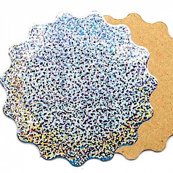 Подложка для пирожных Голограмма 1.8 мм, Ø 80 мм Подложка для пирожных Голограмма 1.8 мм, Ø 80 мм