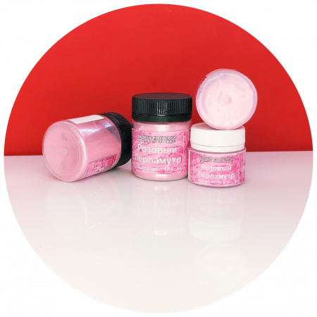 Краситель сухой Плотный блеск-пудра пищевой 5-20 гр. | Розовый Перламутр