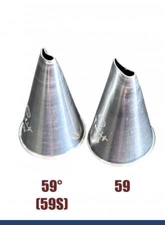 Кондитерская насадка 59 Tulip, Корея, прорезь 7.1 мм лепесток изогнутый Кондитерская насадка 59 Tulip, Корея, прорезь 7.1 мм лепесток изогнутый