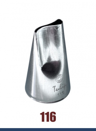 Кондитерская насадка 116 Tulip, Корея, прорезь 14 мм лепесток 2-й изогнутый Кондитерская насадка 116 Tulip, Корея, прорезь 14 мм лепесток 2-й изогнутый