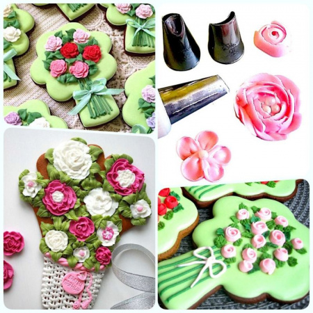 Кондитерская насадка лепесток розы изогнутый № 59, 60, 61 от Ateco | малый размер Кондитерская насадка лепесток розы изогнутый № 59, 60, 61 от Ateco | малый размер