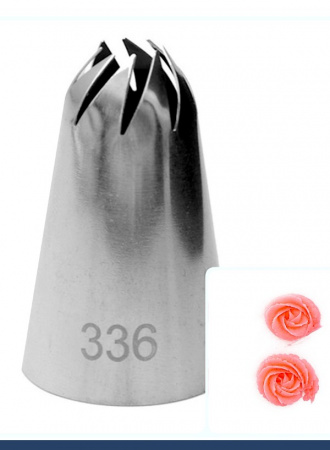 Кондитерская насадка 336 закрытая звезда ∅ 18 мм, 6 косых лучей, Эконом Кондитерская насадка 336 закрытая звезда ∅ 18 мм, 6 косых лучей, Эконом