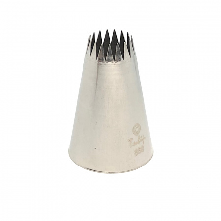 Кондитерская насадка 868 (8B) Tulip открытая звезда, Французская трубочка д.16 мм, 17 лучей Кондитерская насадка 868 (8B) Tulip открытая звезда, Французская трубочка д.16 мм, 17 лучей