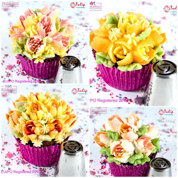 Набор 4 кондитерские насадки - тюльпан одним движением №№ 19,20,21,22 | L размер Набор 4 кондитерские насадки - тюльпан одним движением №№ 19,20,21,22 | L размер