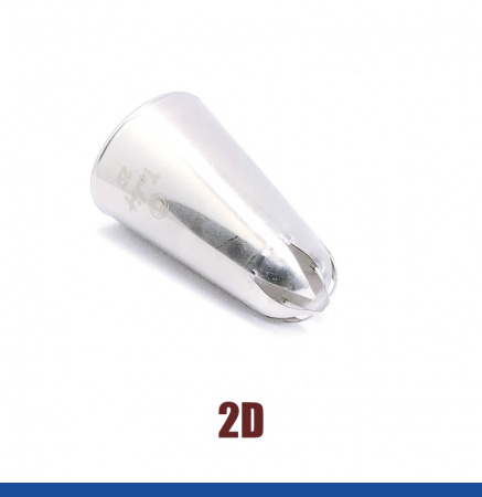 Кондитерская насадка 2D (852) Tulip™ закрытая звезда, 6 лучей, Ø 4-14 мм, Korea Кондитерская насадка 2D (852) Tulip™ закрытая звезда, 6 лучей, Ø 4-14 мм, Korea