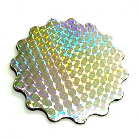 Подложка для пирожных Голограмма 1.8 мм, Ø 80 мм Подложка для пирожных Голограмма 1.8 мм, Ø 80 мм