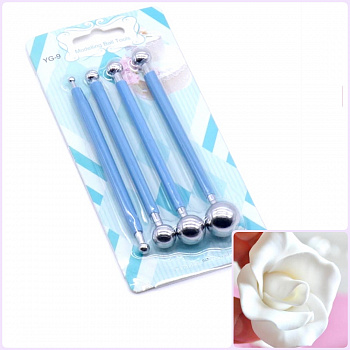 Кондитерские шарики для моделирования мастики | набор 4*8 шт Кондитерские шарики для моделирования мастики | набор 4*8 шт