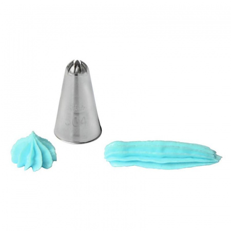 Кондитерская насадка закрытая звезда №501, 502, 504, 506, 508, 132 Ateco | 10 лучей стандарт. размер Кондитерская насадка закрытая звезда №501, 502, 504, 506, 508, 132 Ateco | 10 лучей стандарт. размер