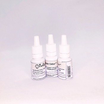 Краситель пищевой гелевый Tulip Wonder Colour | 15 мл. Серебряный Блестящий