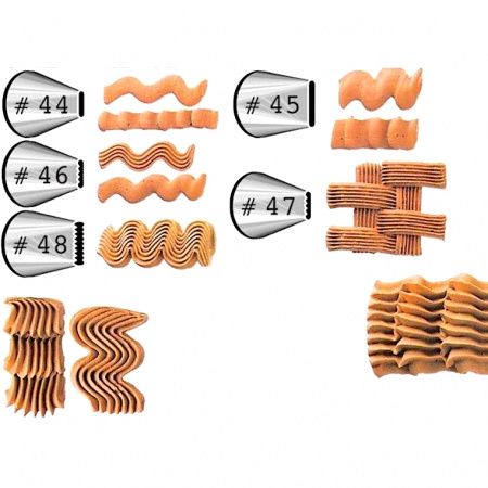 Кондитерская насадка лента с зубчиками №47 Tulip™ (Ribbon Basketweave) Кондитерская насадка лента с зубчиками №47 Tulip™ (Ribbon Basketweave)