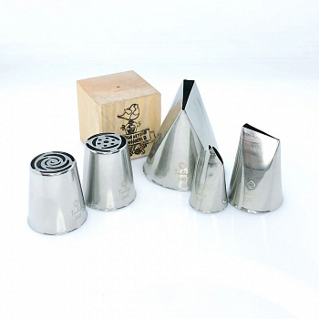 Дополнительный набор для зефирных цветов 5 шт | от Малиновки МК (насадки тюльпан L+ размер) вар.3 (128) Дополнительный набор для зефирных цветов 5 шт | от Малиновки МК (насадки тюльпан L+ размер) вар.3 (128)