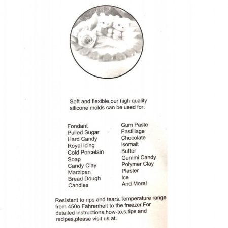 Молд силиконовый (вайнер) Бутон и Листья (мини) Молд силиконовый (вайнер) Бутон и Листья (мини)