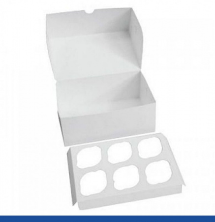 Коробка для 6 капкейков 24*17*10 cм Коробка для 6 капкейков 24*17*10 cм