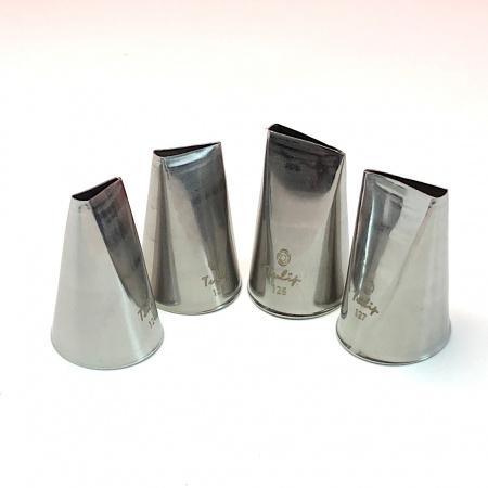 Набор кондитерских насадок 124, 125, 126, 127 Tulip™, 4 шт, лепесток розы прямой Набор кондитерских насадок 124, 125, 126, 127 Tulip™, 4 шт, лепесток розы прямой