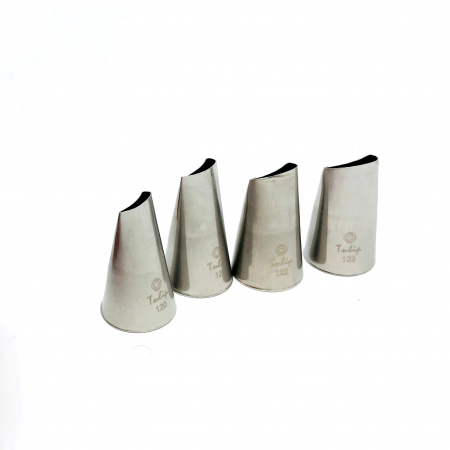Кондитерская насадка 120 Tulip прорезь 12 мм, лепесток розы изогнутый Кондитерская насадка 120 Tulip прорезь 12 мм, лепесток розы изогнутый
