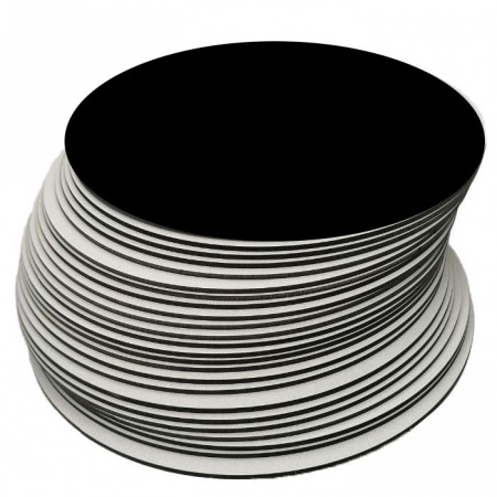 Подложка для торта Чёрный/Жемчуг 2х сторон. 1.8 мм, Ø 220 мм Подложка для торта Чёрный/Жемчуг 2х сторон. 1.8 мм, Ø 220 мм