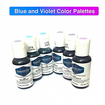 Красители гелевые Америколор Синяя палитра 21 г. | Blue and Violet Красители гелевые Америколор Синяя палитра 21 г. | Blue and Violet