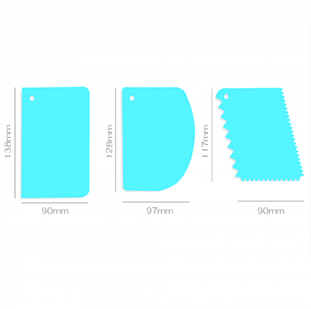 Кондитерские скребки | набор 3 шт Кондитерские скребки | набор 3 шт