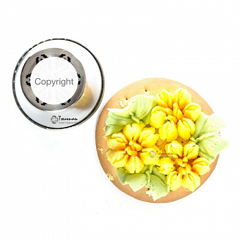 Насадка Малазийский Цветок №219 Мимоза Гармония | XL размер (Russian Flower Nozzle XL size # 219 - Mimosa Cup | XL size | By Tulip Workshop) Насадка Малазийский Цветок №219 Мимоза Гармония | XL размер (Russian Flower Nozzle XL size # 219 - Mimosa Cup | XL size | By Tulip Workshop)