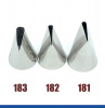 Набор кондитерских насадок 181(1217), 182, 183, Tulip 3 шт, прямой лепесток с округлой прорезью Набор кондитерских насадок 181(1217), 182, 183, Tulip 3 шт, прямой лепесток с округлой прорезью